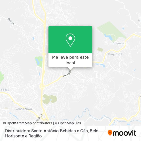 Distribuidora Santo Antônio-Bebidas e Gás mapa