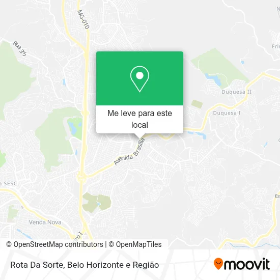 Rota Da Sorte mapa
