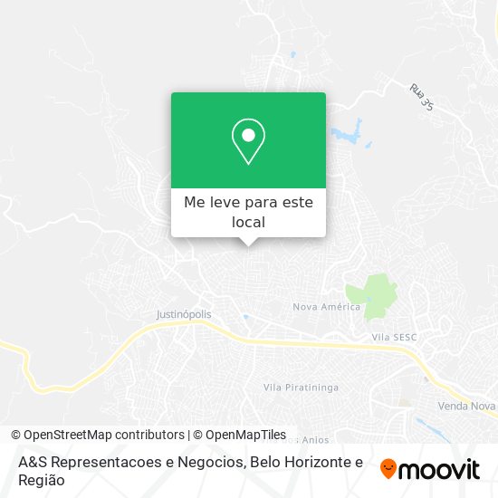 A&S Representacoes e Negocios mapa