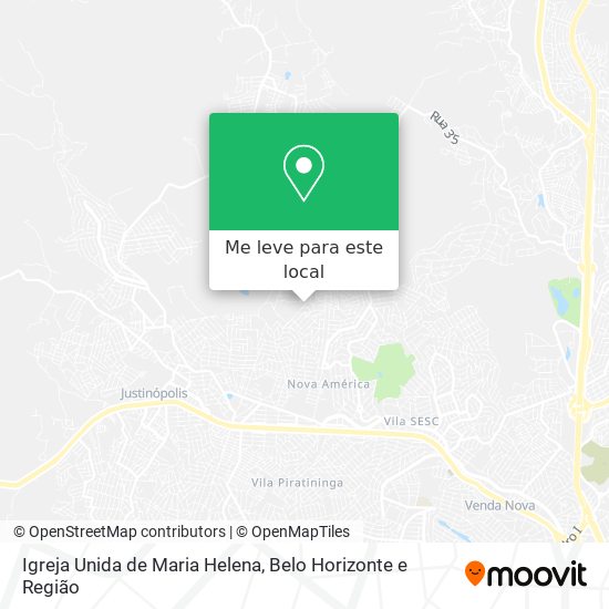 Igreja Unida de Maria Helena mapa