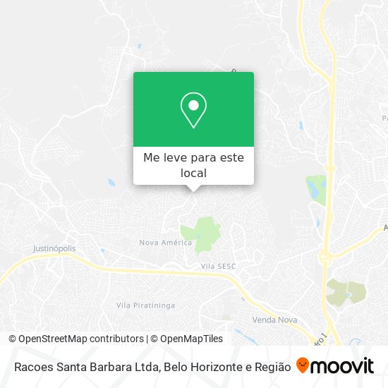 Racoes Santa Barbara Ltda mapa