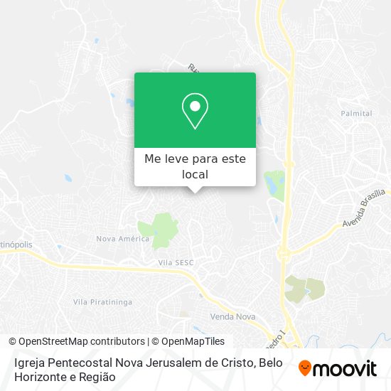 Igreja Pentecostal Nova Jerusalem de Cristo mapa
