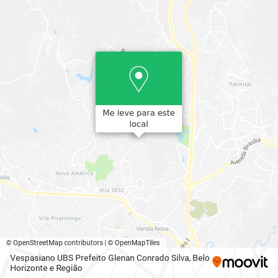 Vespasiano UBS Prefeito Glenan Conrado Silva mapa