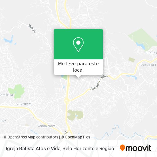 Igreja Batista Atos e Vida mapa