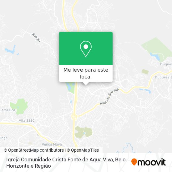 Igreja Comunidade Crista Fonte de Agua Viva mapa