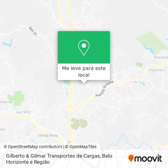 Gilberto & Gilmar Transportes de Cargas mapa