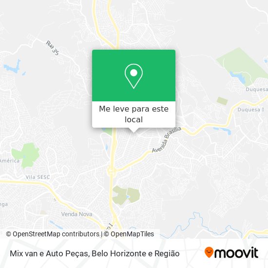 Mix van e Auto Peças mapa