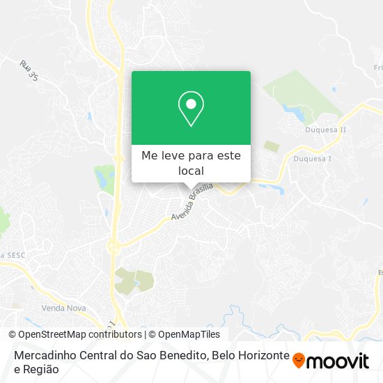 Mercadinho Central do Sao Benedito mapa