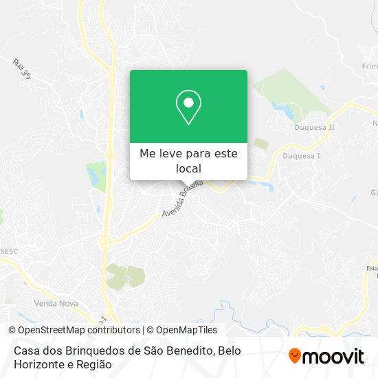 Casa dos Brinquedos de São Benedito mapa