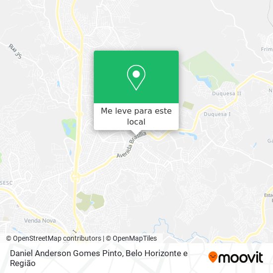 Daniel Anderson Gomes Pinto mapa