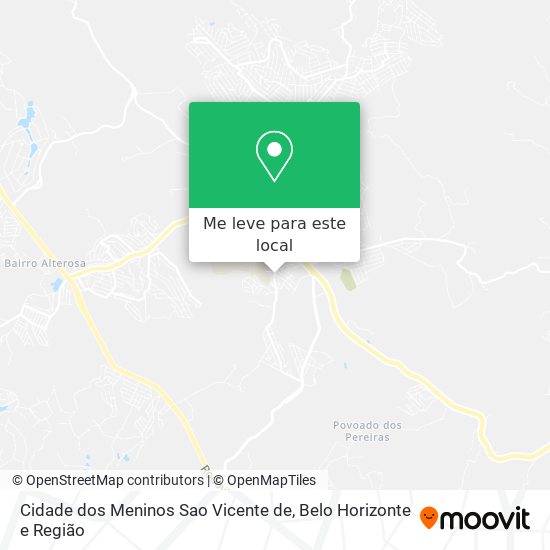 Cidade dos Meninos Sao Vicente de mapa