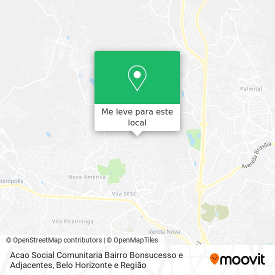 Acao Social Comunitaria Bairro Bonsucesso e Adjacentes mapa