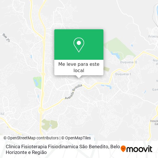 Clínica Fisioterapia Fisiodinamica São Benedito mapa