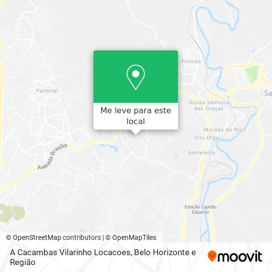 A Cacambas Vilarinho Locacoes mapa