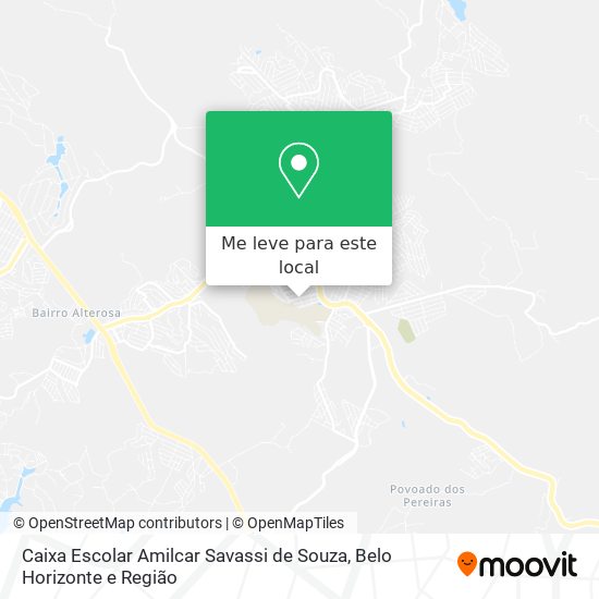 Caixa Escolar Amilcar Savassi de Souza mapa