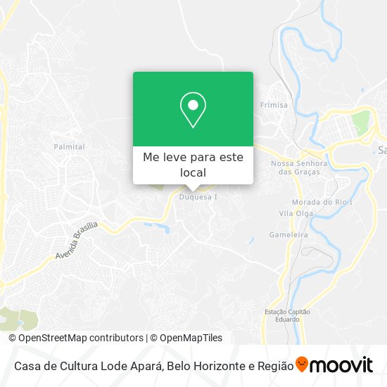 Casa de Cultura Lode Apará mapa
