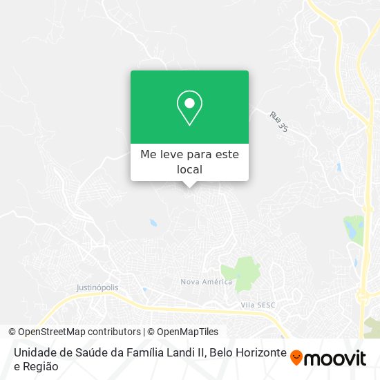 Unidade de Saúde da Família Landi II mapa