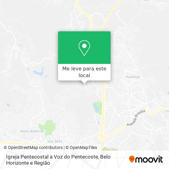 Igreja Pentecostal a Voz do Pentecoste mapa