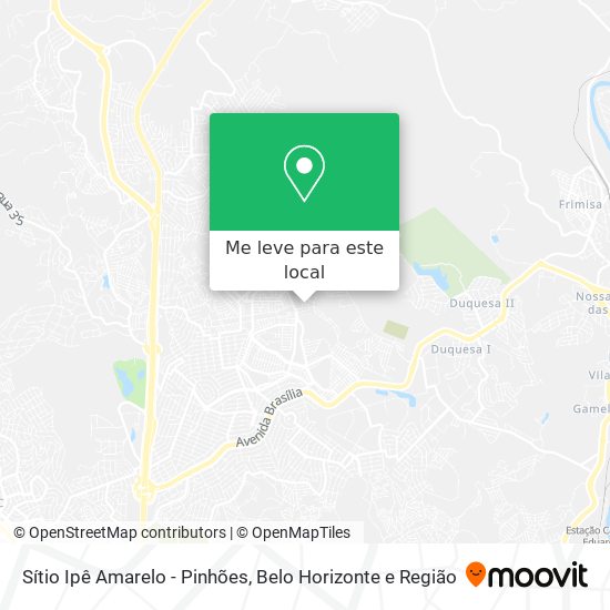 Sítio Ipê Amarelo - Pinhões mapa