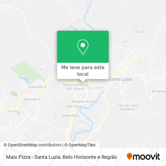 Mais Pizza - Santa Luzia mapa