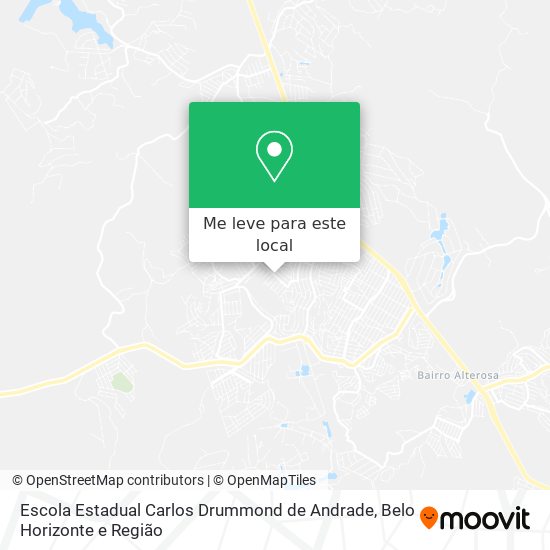 Escola Estadual Carlos Drummond de Andrade mapa