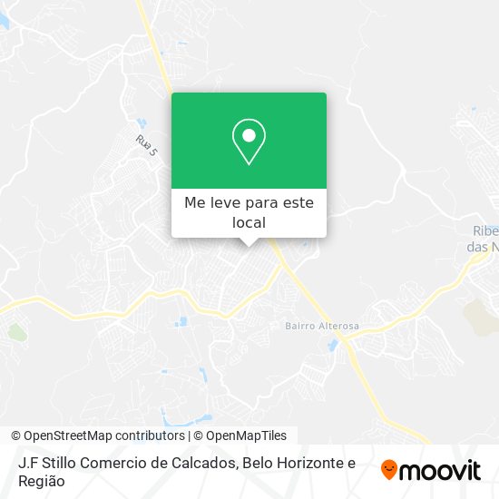 J.F Stillo Comercio de Calcados mapa