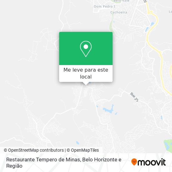 Restaurante Tempero de Minas mapa