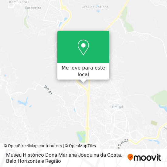 Museu Histórico Dona Mariana Joaquina da Costa mapa