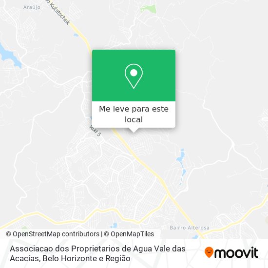 Associacao dos Proprietarios de Agua Vale das Acacias mapa