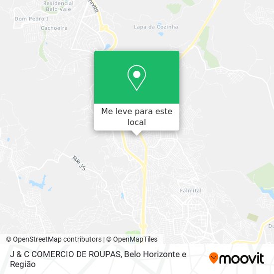 J & C COMERCIO DE ROUPAS mapa