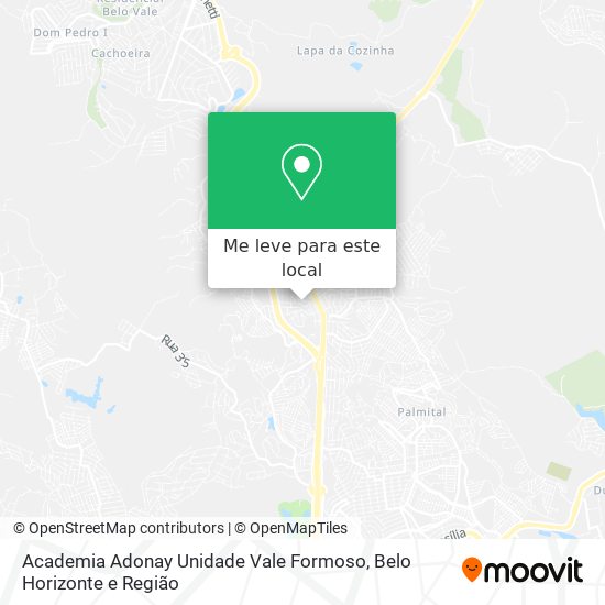 Academia Adonay Unidade Vale Formoso mapa