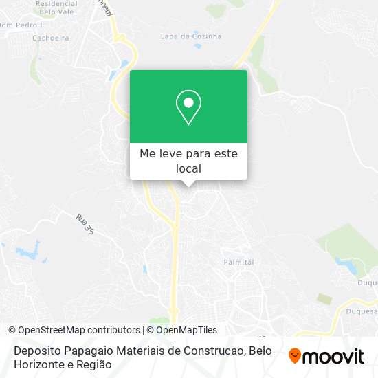 Deposito Papagaio Materiais de Construcao mapa