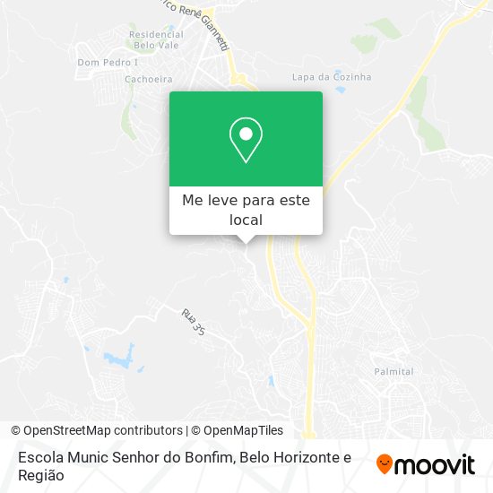 Escola Munic Senhor do Bonfim mapa