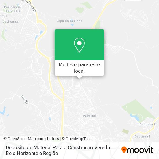 Deposito de Material Para a Construcao Vereda mapa