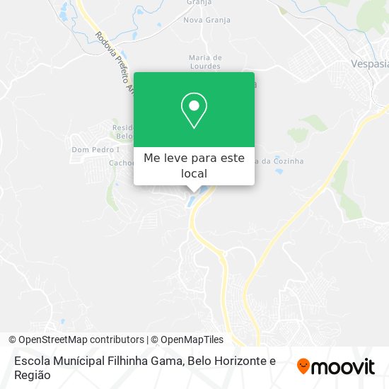 Escola Munícipal Filhinha Gama mapa