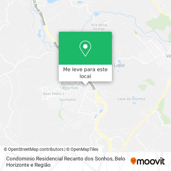 Condominio Residencial Recanto dos Sonhos mapa
