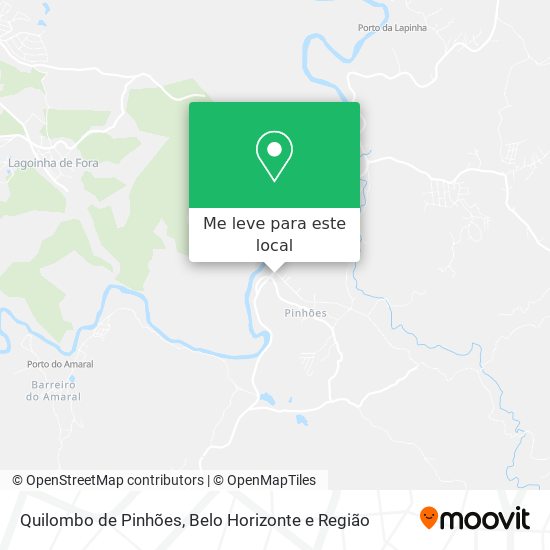 Quilombo de Pinhões mapa