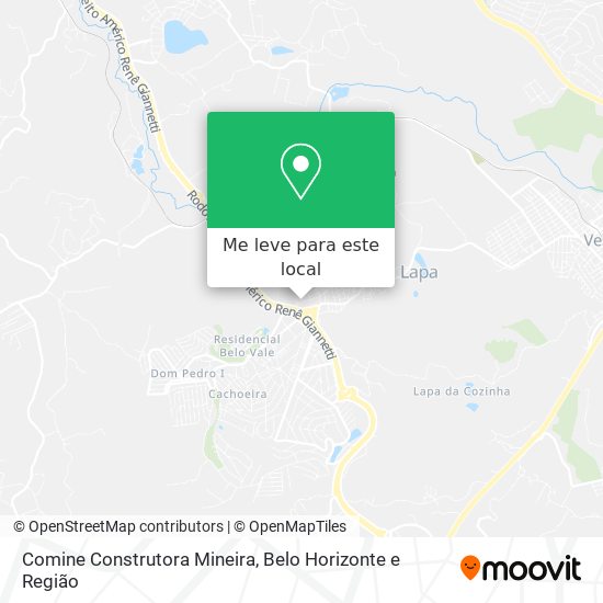 Comine Construtora Mineira mapa