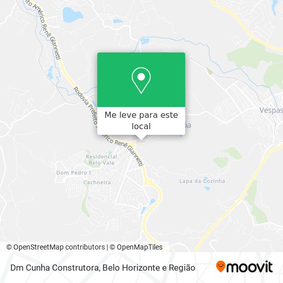 Dm Cunha Construtora mapa