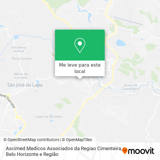 Ascimed Medicos Associados da Regiao Cimenteira mapa