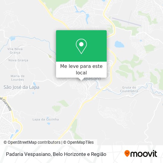 Padaria Vespasiano mapa