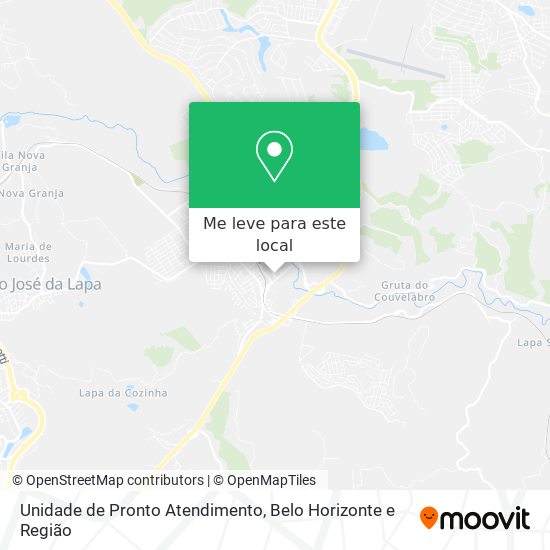 Unidade de Pronto Atendimento mapa