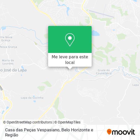 Casa das Peças Vespasiano mapa