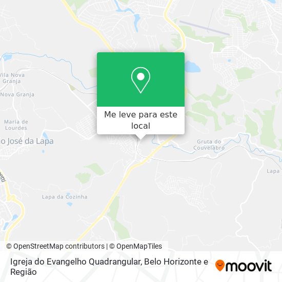 Igreja do Evangelho Quadrangular mapa
