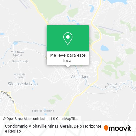 Condomínio Alphaville Minas Gerais mapa