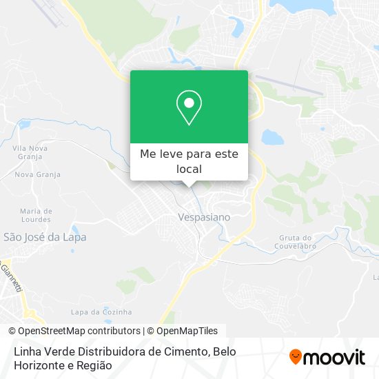 Linha Verde Distribuidora de Cimento mapa