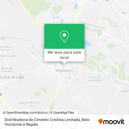 Distribuidora de Cimento Cristina Limitada mapa