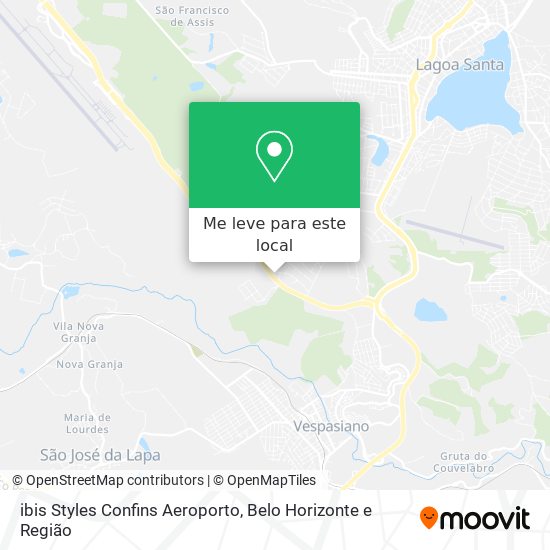 ibis Styles Confins Aeroporto mapa