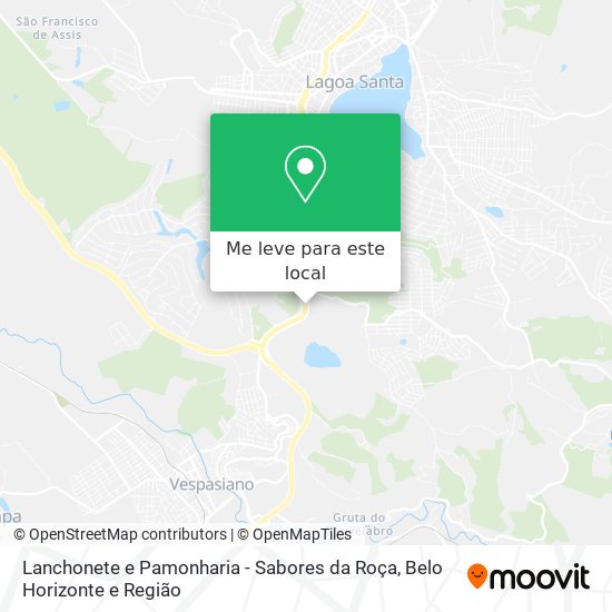 Lanchonete e Pamonharia - Sabores da Roça mapa