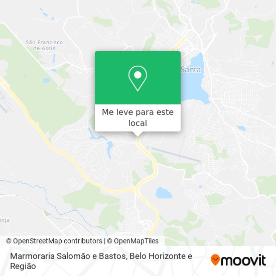 Marmoraria Salomão e Bastos mapa